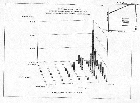 Lifetime cancer risks at receptor grid